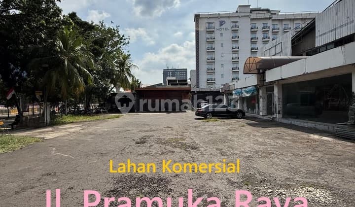 Tanah Premium Komersial harga NJOP Jl Pramuka Raya, Cempaka Putih