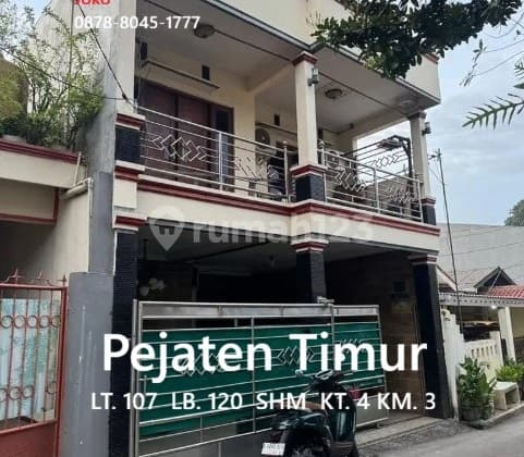 Jual Rugi..Rumah Cantik 2 lt Murah Pejaten Timur, Pasar Minggu