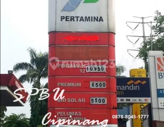 Dijual S P B U Aktif Omset Bagus Jl. Cipinang Raya, Jakarta Timur