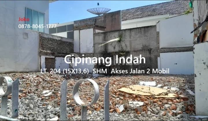 Kavling Tanah MURAH di Komplek Cipinang Indah, Jakarta Timur