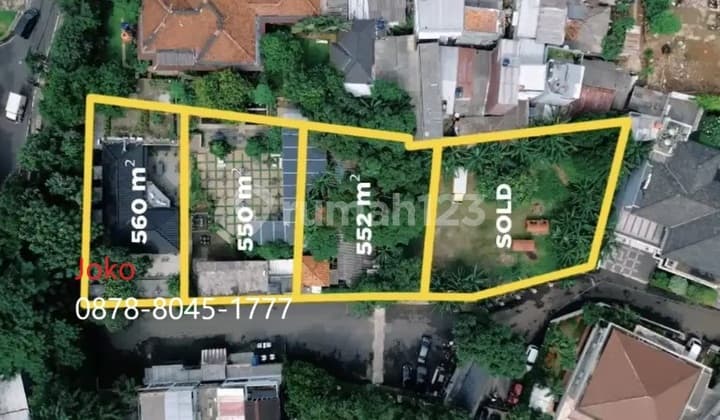 Sell Land Plot Area 560 M2 in North Kemang