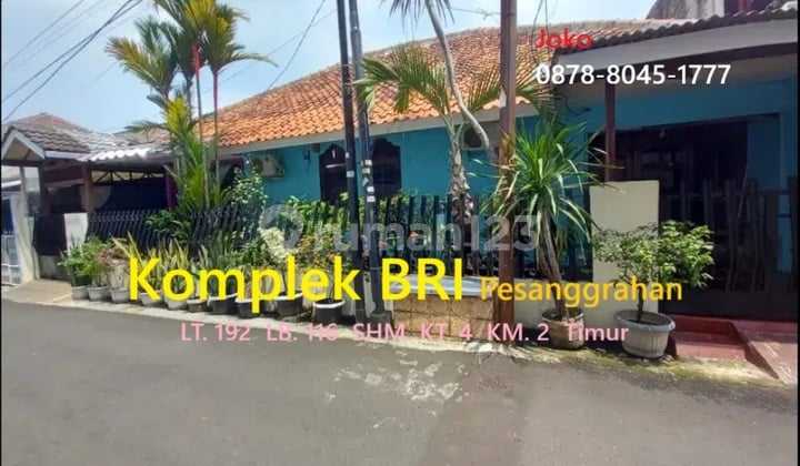 Rumah Asri TERMURAH di Komplek BRI Pesanggrahan, Jakarta Selatan