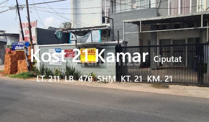 Rumah Kost 21 Kamar dkt Kampus UIN Ciputat, Tangerang Selatan