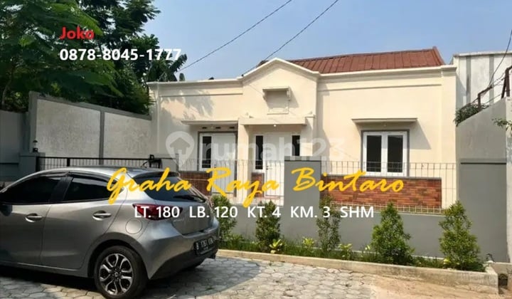 Rumah Asri TERMURAH dlm Komplek di Graha Raya Bintaro, Tangsel
