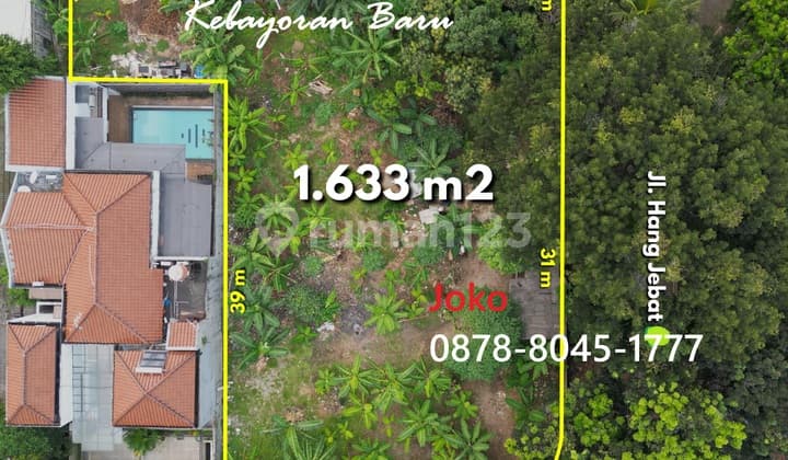 Kavling Tanah Premium TERLUAS Jl. Hang Jebat, Kebayoran Baru