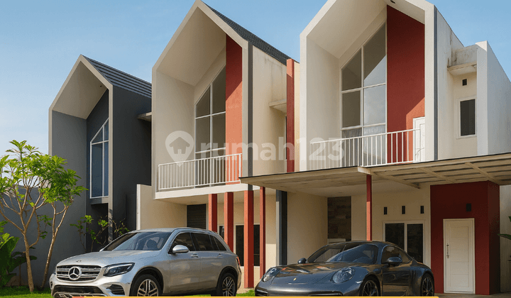 Hunian Modern 2 Lantai Scandinavian Di Depan Cluster Tahap 1 - Ideal Untuk Rumah Tinggal Sekaligus Usaha