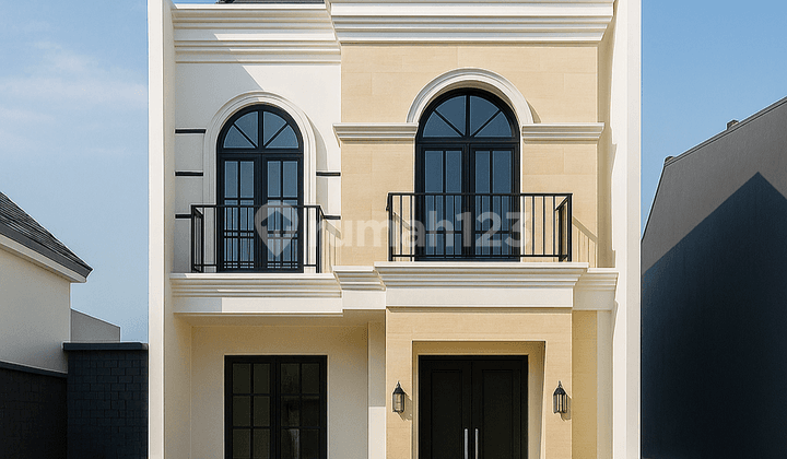 Rumah 2 Lantai American Classic Full Interior di Griya Puncak Tidar Malang