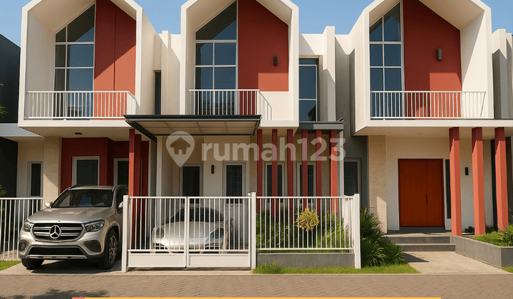 Rumah Depan Cluster Aman 24 Jam - Siap Untuk Usaha Dan Tinggal