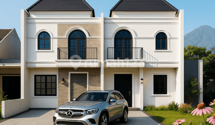 Villa Baru 2,5 Lantai Di Kota Batu View Pegunungan + Citylight Dekat Jatim Park & Alun-alun Kota Batu