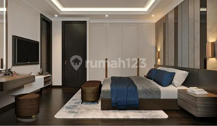 Rumah baru mewah furnished 3 lantai roof top di Tebet Barat