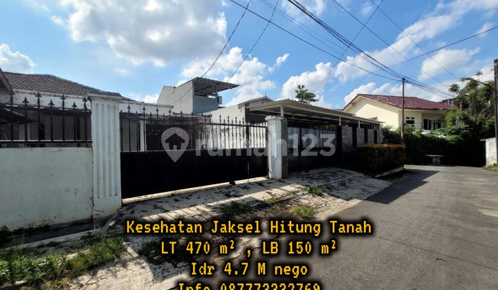 House in South Jakarta Health Area, Land Price Calculated at 10 Million Rupiah per M2
