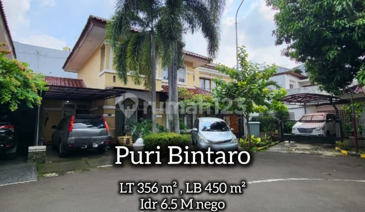 House Unique Position Puri Bintaro, Best Area and Price Still Negotiable