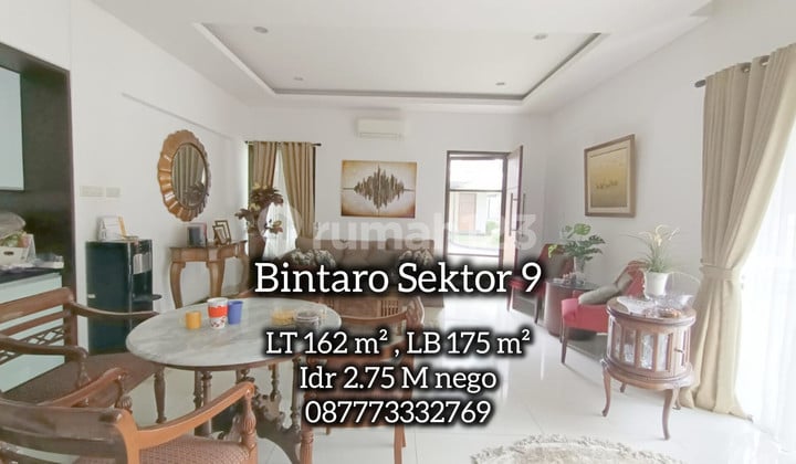 Rumah Modern Siap Huni Rapi Sektor 9 Bintaro Daerah Mertilang Kucica