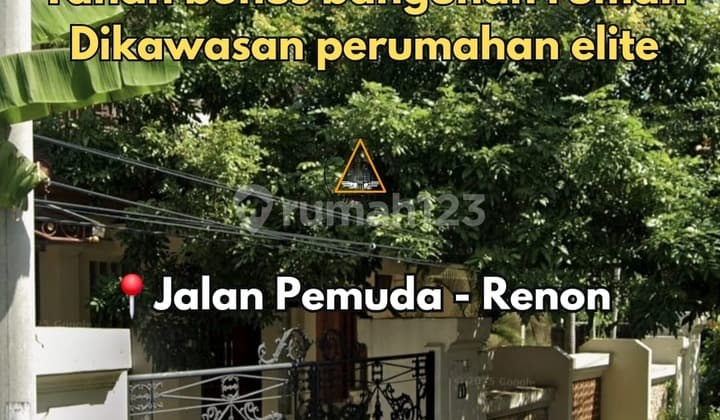 Tanah Bonus Bangunan Rumah Dikawasan Premium dan Elite Renon