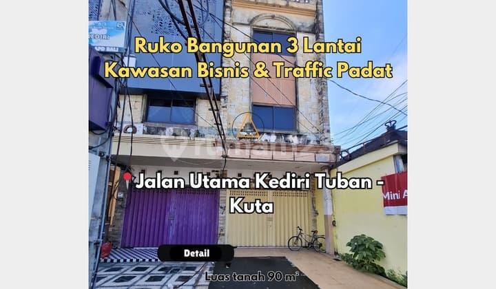 Dijual unit Ruko dijalan utama Kediri Tuban Kuta - Bali