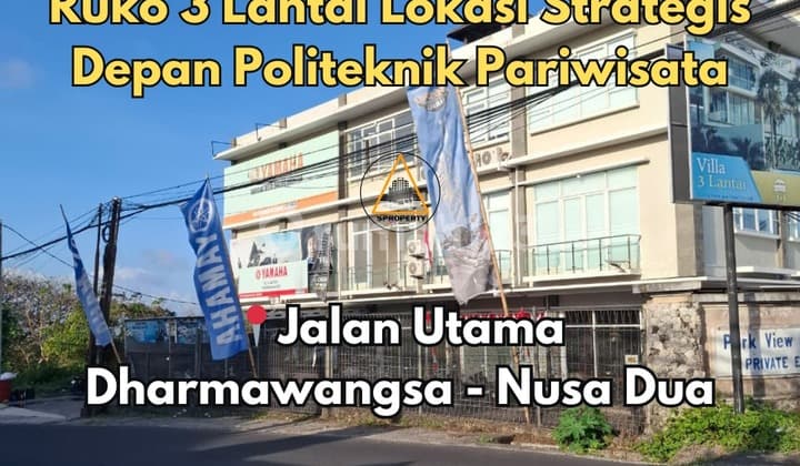 3 UNIT RUKO LANTAI 3 LOKASI STRATEGIS DI JALAN UTAMA DHARMAWANGSA