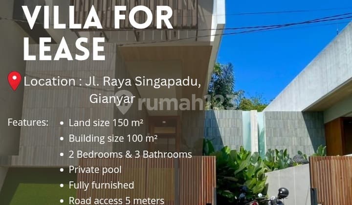 Yearly Rental Villa In Ubud Area 15 Minute Toto Ubud Central