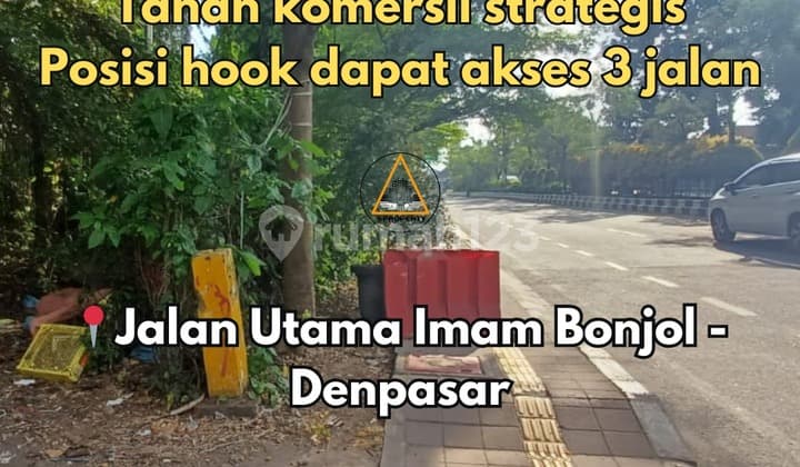 Tanah Komersil Lokasi Premium di Jalan Utama Imam Bonjol