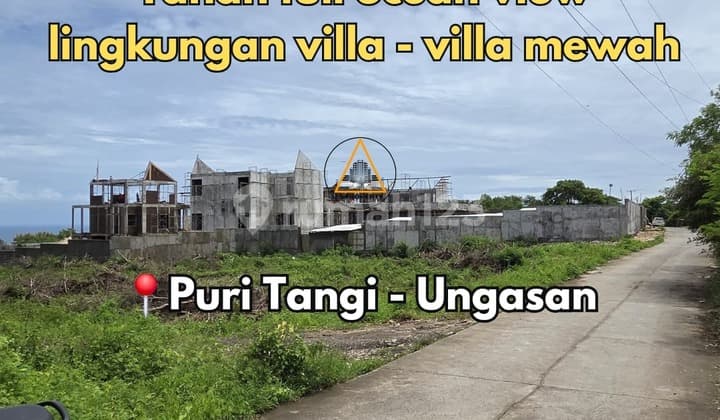 Tanah Full Ocean View Lantai 2 Lingkungan Villa di Ungasan