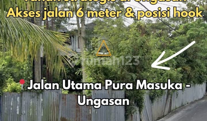 Tanah Strategis di Jalan Utama Pura Masuka Ungasan