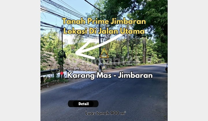 Tanah Premium Jimbaran Lokasi di Jalan Utama Karang Mas
