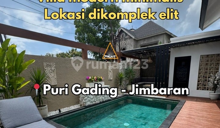 Villa Desain Modern Siap Huni Lokasi Jimbaran
