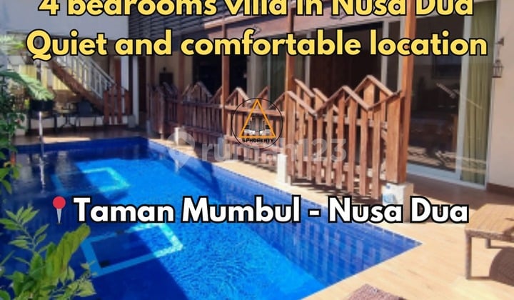 Villa 4 Kamar Tidur Berlokasi di Taman Mumbul - Nusa Dua