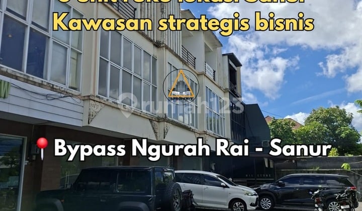 3 Unit Ruko Lokasi di Pusat Bisnis Akses Jalan Utama Bypass Sanur