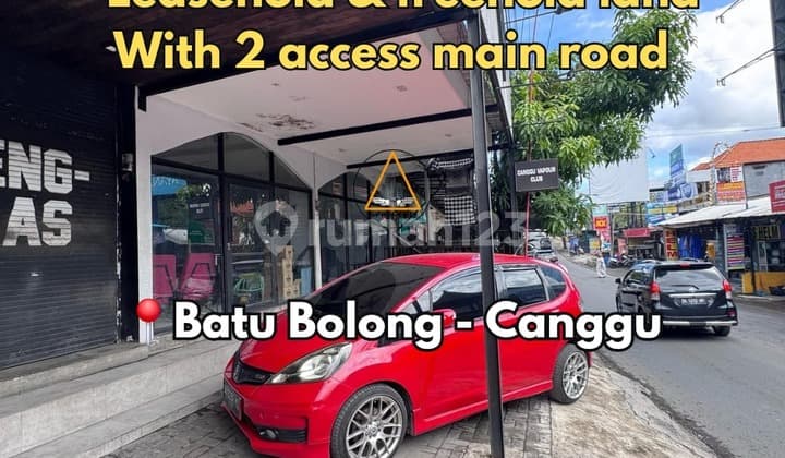 Leasehold Or Freehold Land With Shop Building At Main Road Canggu