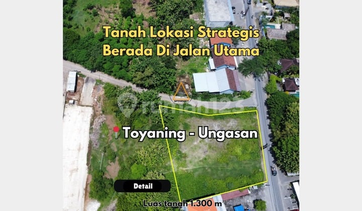 LIMITED OFFER Tanah jalan utama TOYANING Ungasan - Bali