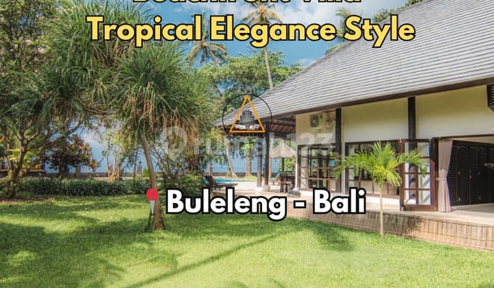 Vila Tepi Pantai dengan Desain Elegan Tropis di Buleleng
