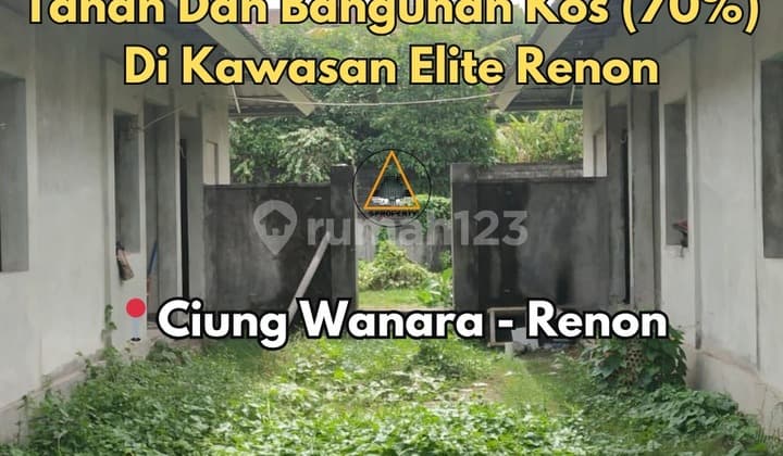 TANAH ADA BANGUNAN KOS (70%) DI KAWASAN CIUNG WANARA RENON