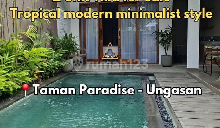 2 Unit Villa dengan Konsep Tropical Modern Minimalis di Ungasan