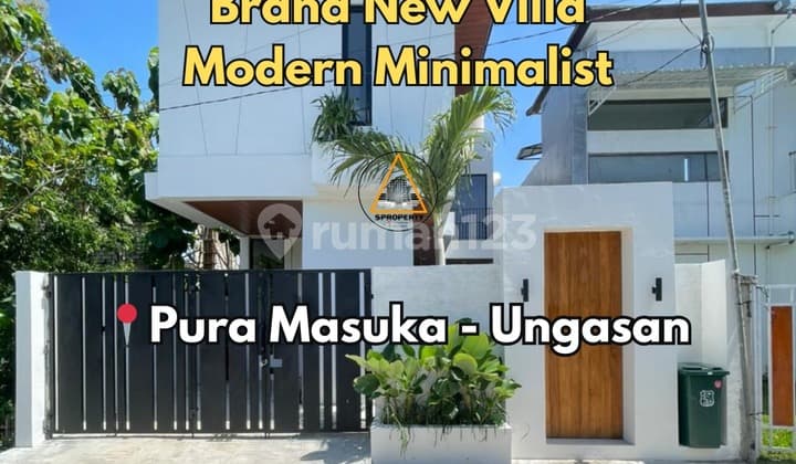 BRAND NEW MODERN MINIMALIST VILLA FOR SALE & RENT IN UNGASAN