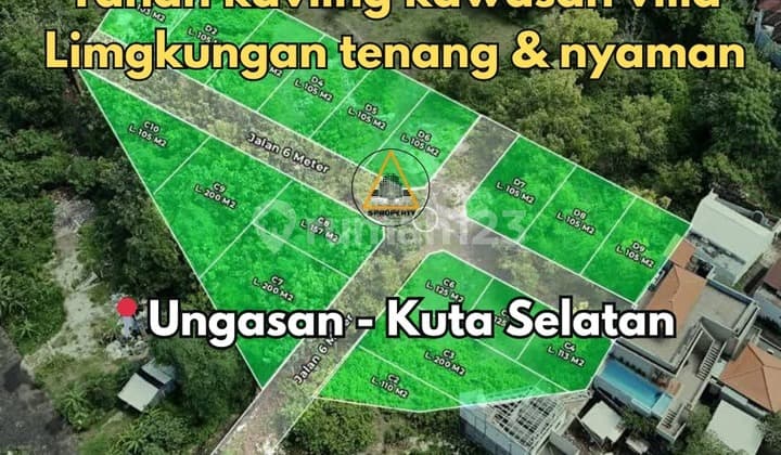 Tanah Kavling Kawasan Villa Lingkungan Nyaman & Tenang di Ungasan