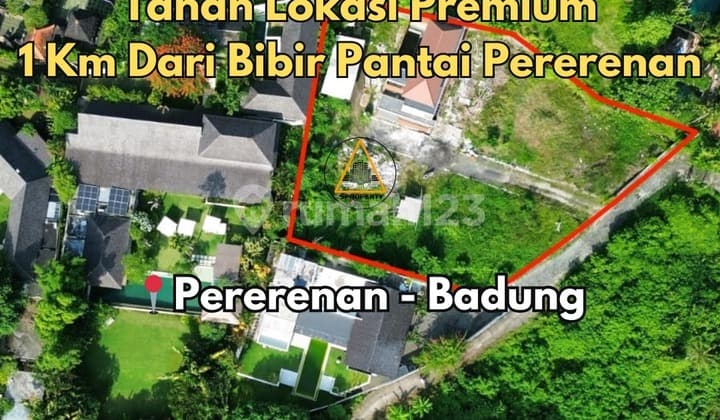 Tanah Lokasi Premium 1 KM Dari Bibir Pantai Pererenan