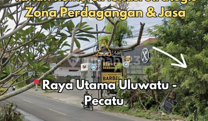 Tanah Komersil Lokasi Strategis Jalan Utama Raya Uluwatu, Pecatu