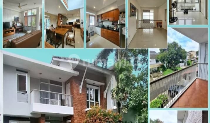 Rumah Cantik Ala Tropis, Natural, Siap Huni Dalam Cluster Bintaro Jaya Sektor 9, Dekat Stasiun Kereta Api Sudimara