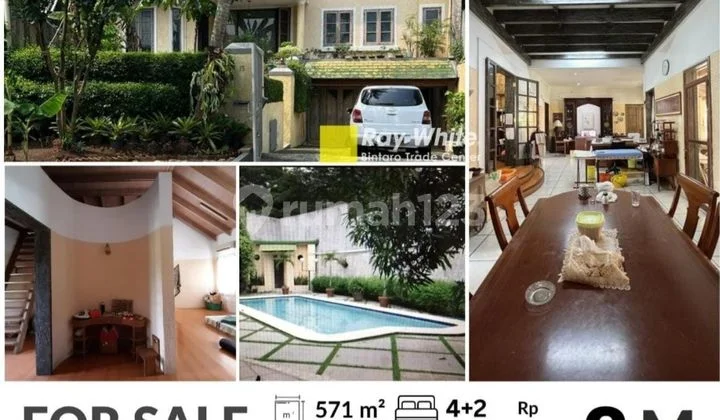 Rumah Mewah, Klasik, Siap Huni, Lokasi Strategis Dalam Komplex di Cirendeu Dekat M R T Lebak Bulus