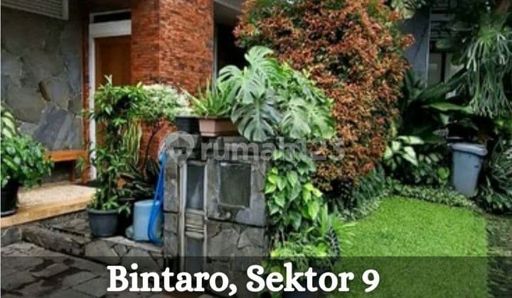 Beautiful Tropical-Style House, Natural, Ready to Occupy in Bintaro Jaya Sector 9 Cluster, Near Sudimara Train Station