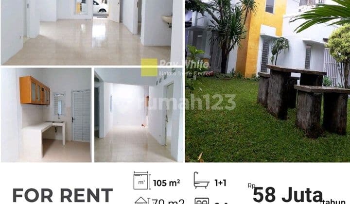 Rumah Sewa, Hook, Bagus, Siap Huni, Rapih Dalam Cluster Graha Bintaro