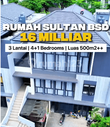 DIJUAL!! Rumah sultan terbesar lokasinya di Pusat Kota BSD , rata2 yg beli disini pengusaha atau pembisnis