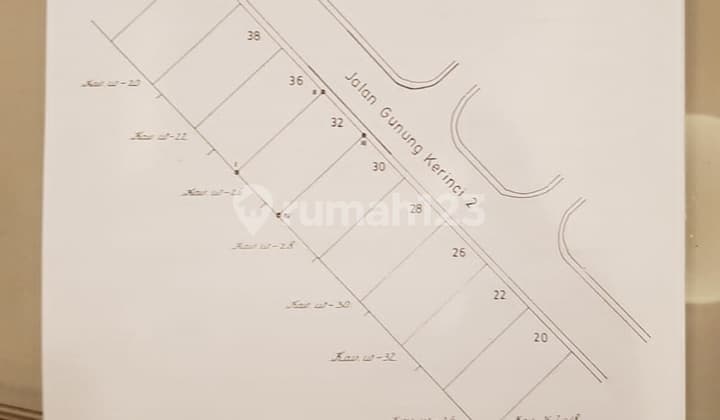 Jl Gn Kerinci Simpruk. 10X20m. 3,5Jt An /Meter, dan Nego
