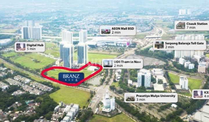 Commercial plot near Aeon Mall BSD Tangerang...