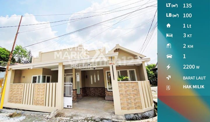 Termurah Rumah Hook Minimalis di Sulfat Agung Kota Malang