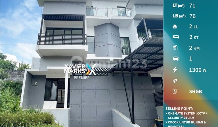 Rumah Gress 2,5 Lantai Dau Malang Strategis Dekat Kampus 3 Uin