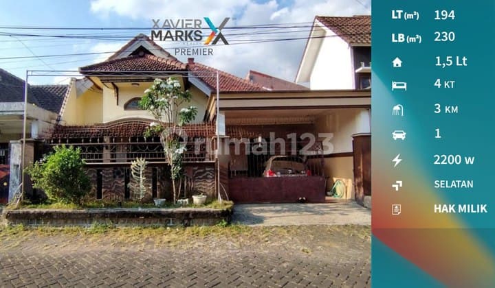 Rumah Terawat Strategis di Jl Papa Papa Dekat Suhat Malang
