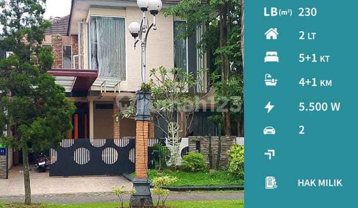 Dibawah Harga Pasar Rumah Furnished di Boulevard Permata Jingga Malang