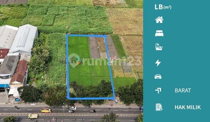Properti Langka Dijual Tanah di Poros Jalan Mondoroko Singosari Malang