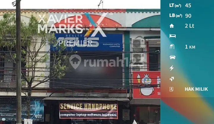 Ruko Strategis Nol Jalan Raya Soekarno Hatta Malang